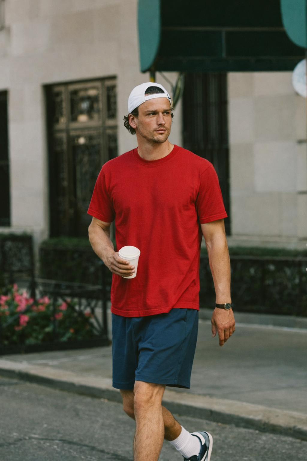 Polera Hombre Roja Algodón Mi tienda