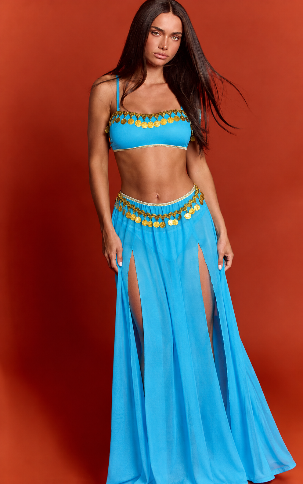 Disfraz de Baile Turquesa V E L T