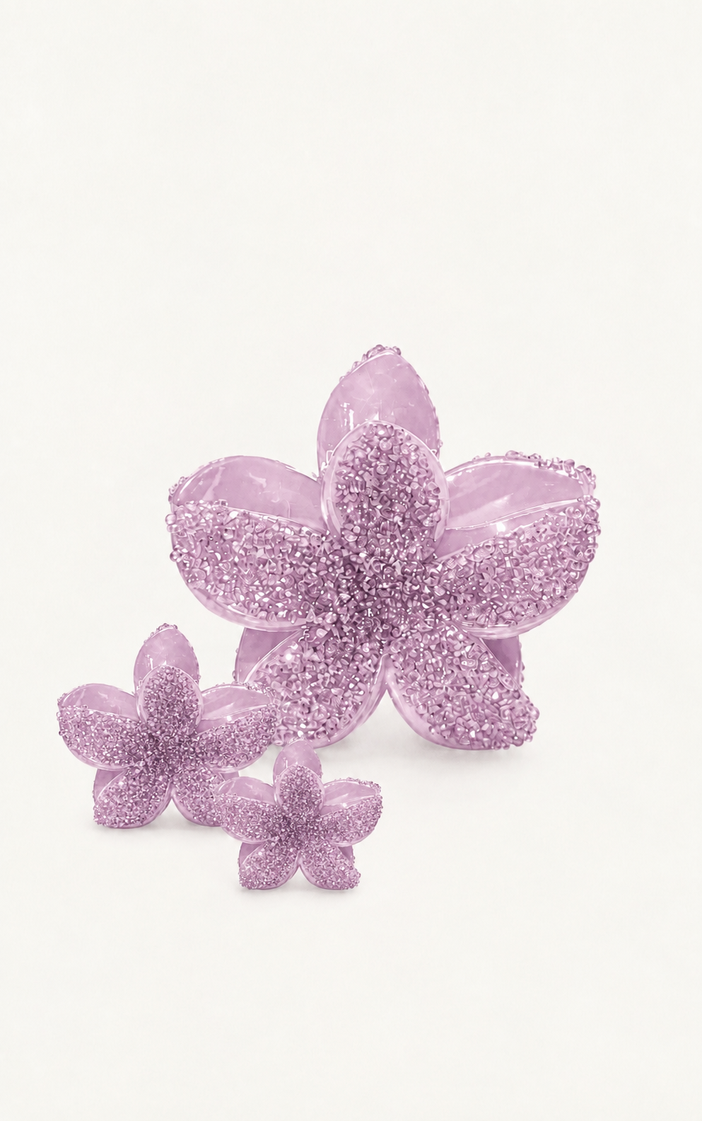 Set de Pinzas Flor Lila VELT