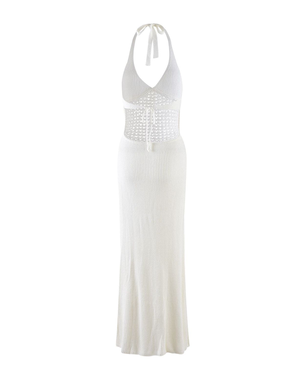 Vestido Maxi Lanilla Blanco Mi tienda