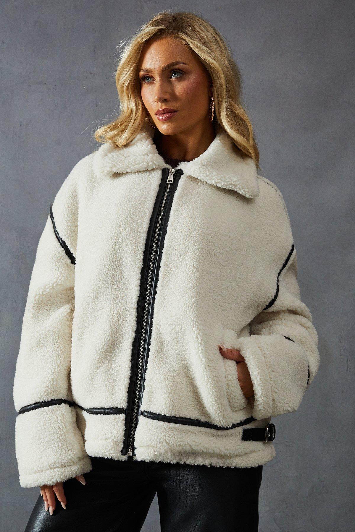 Chaqueta Larga Mujer Chiporro Blanco