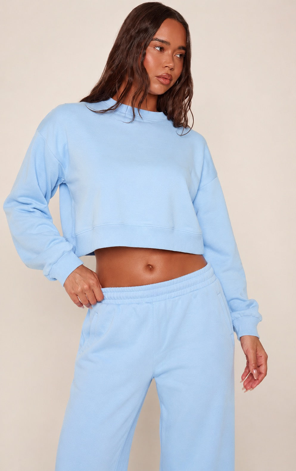 Conjunto Polerón Top & Pantalón Recto Mi tienda