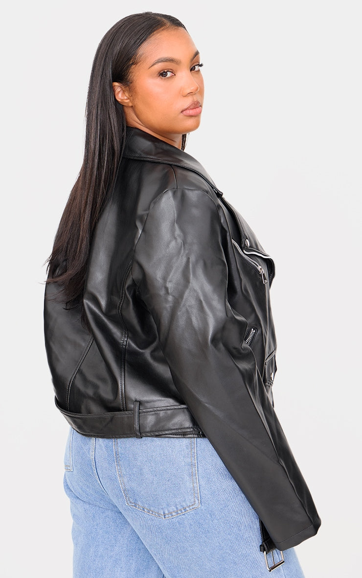 Biker Negra Corta Mujer