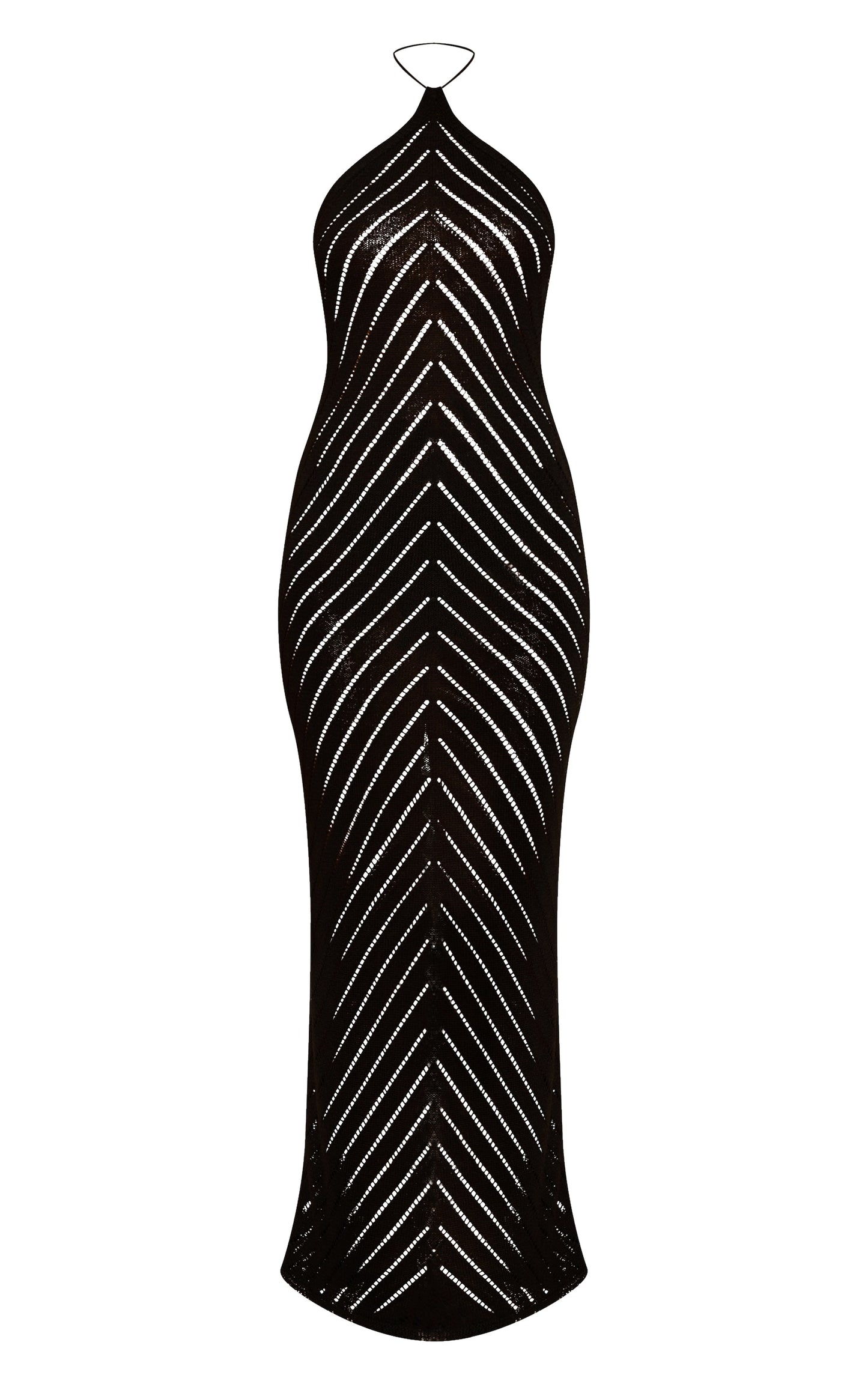 Vestido Tejido Espiga Negro Mi tienda