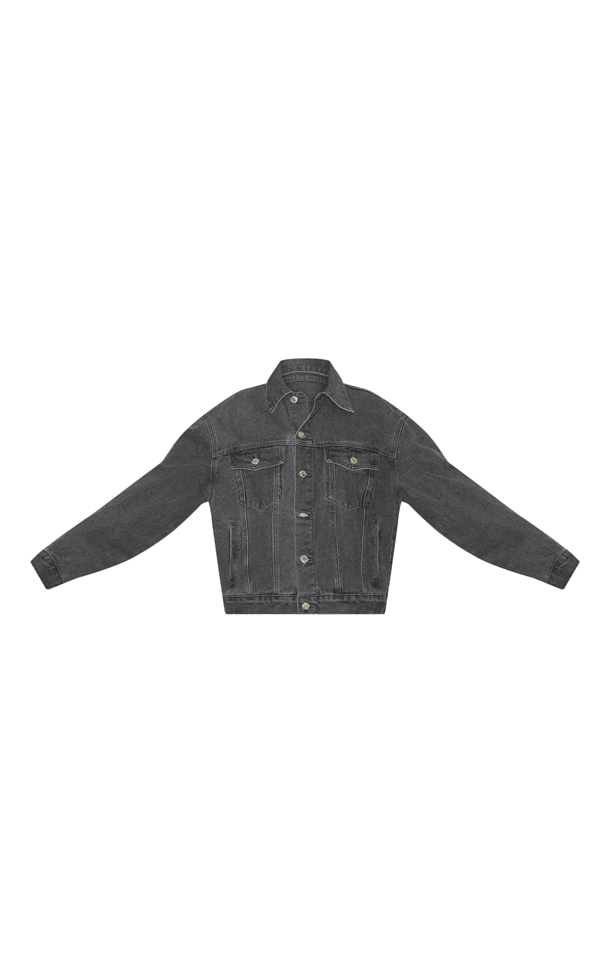 Chaqueta Mezclilla Gris Oscuro