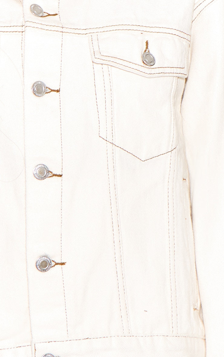 Chaqueta Mezclilla Beige