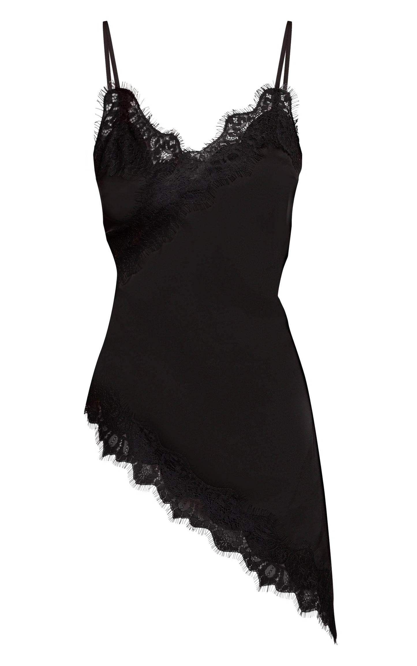 Blusa Negra Encaje Seda Mi tienda