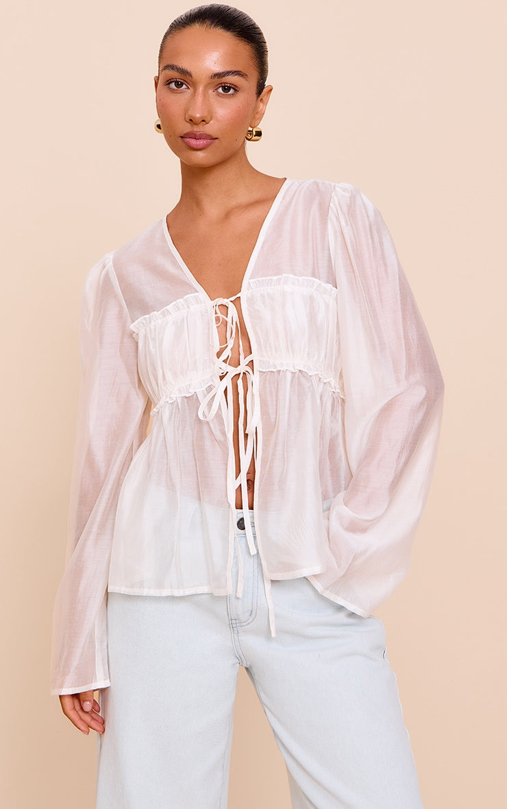 Camiseta Blanca Manga Larga