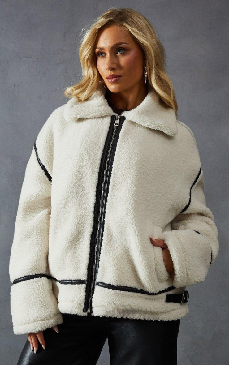 Abrigo Larga Chiporro Blanco