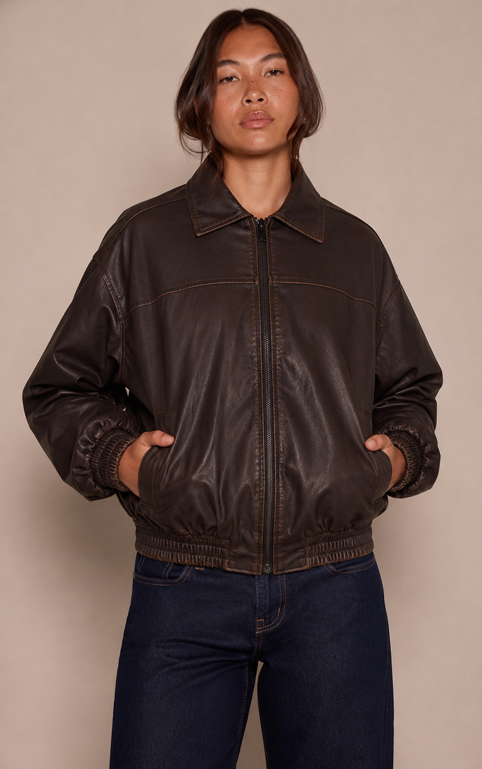 Chaqueta Cafe Cuello Polo Mi tienda