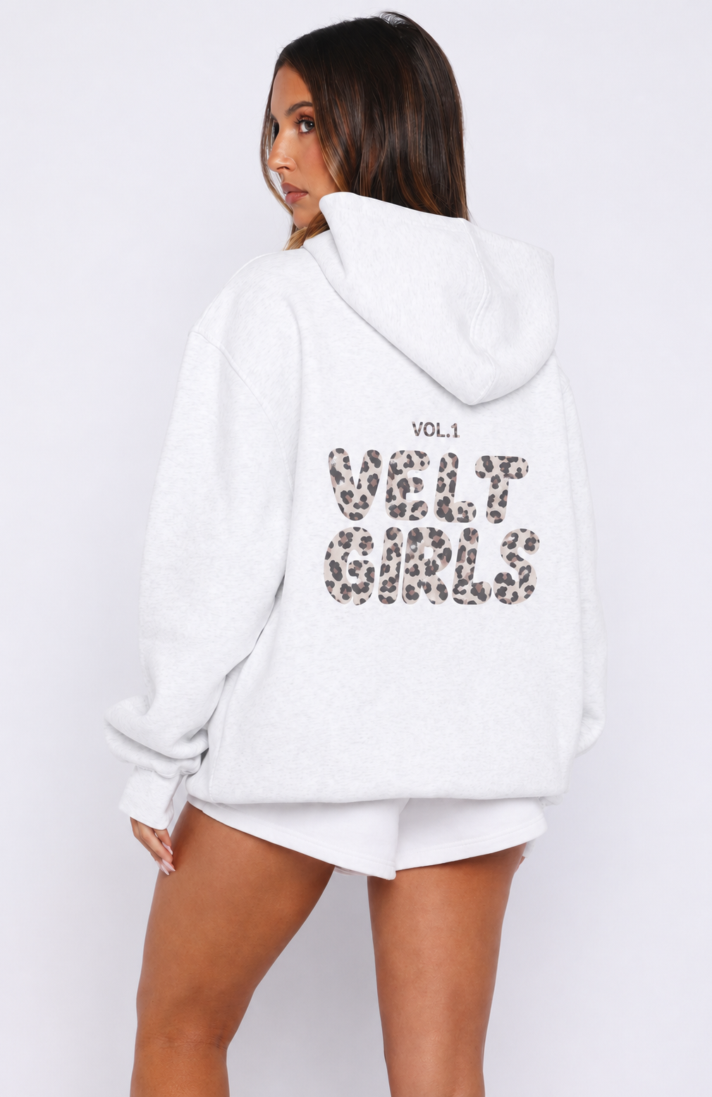 Polerón Gris Claro con Estampado VELT