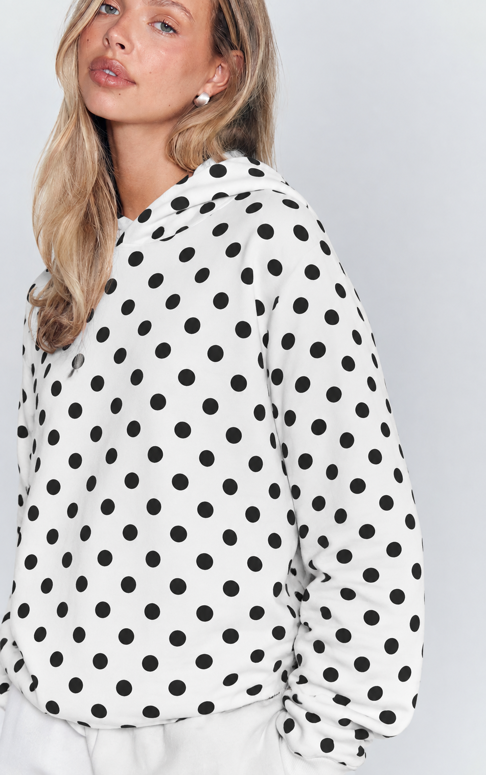 Polerón Polka Dots Blanco VELT