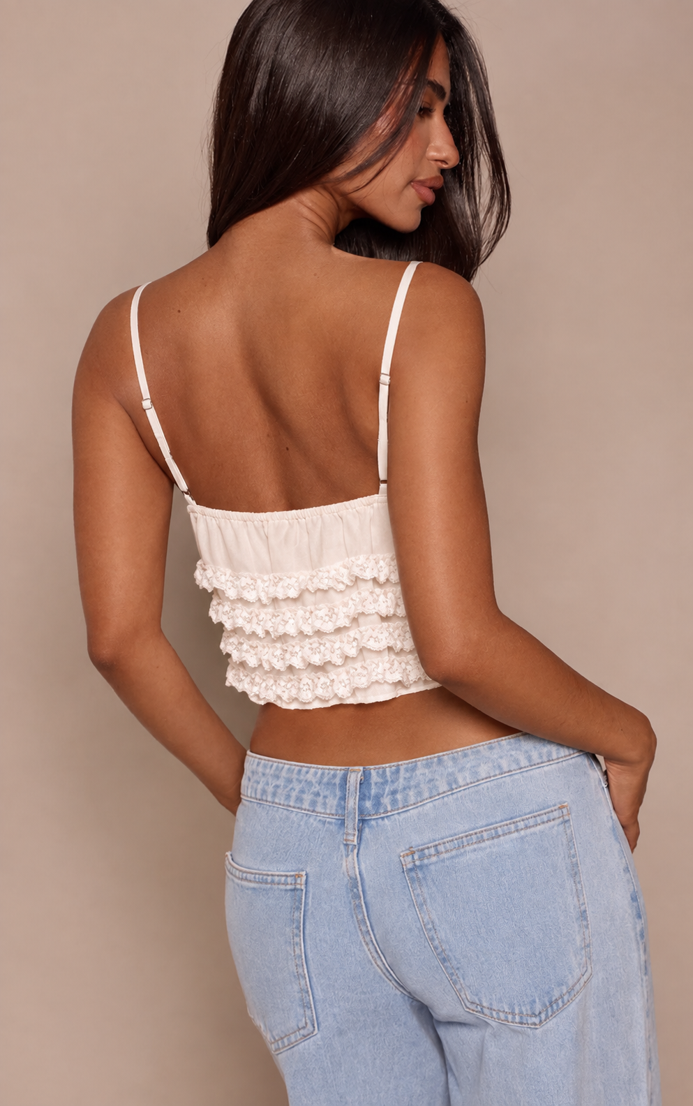 Top de Encaje Blanco VELT