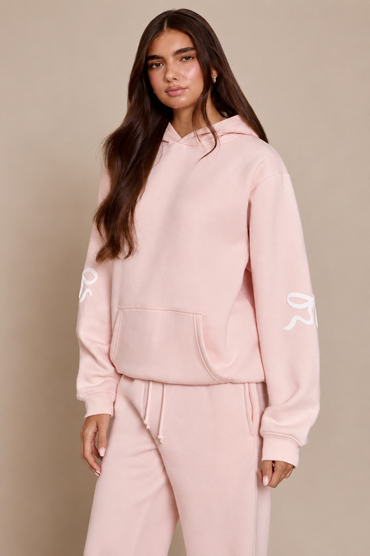 Polerón Rosado con Cinta Estampada Mi tienda