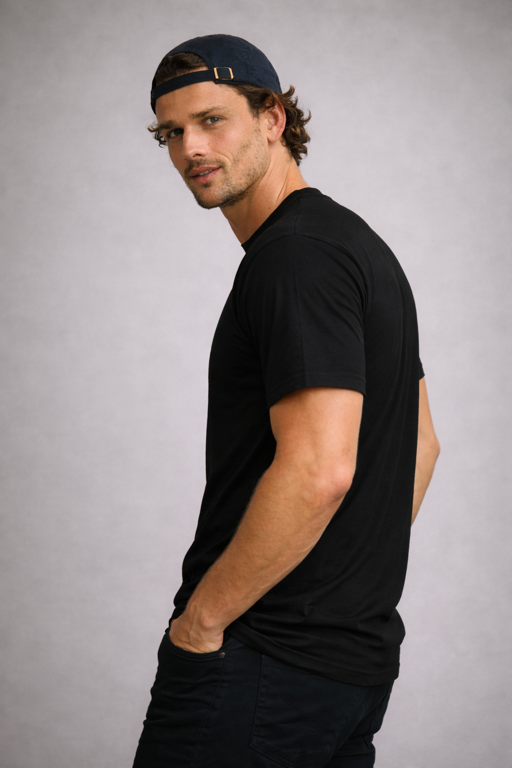 Polera Negra de Algodón Mi tienda