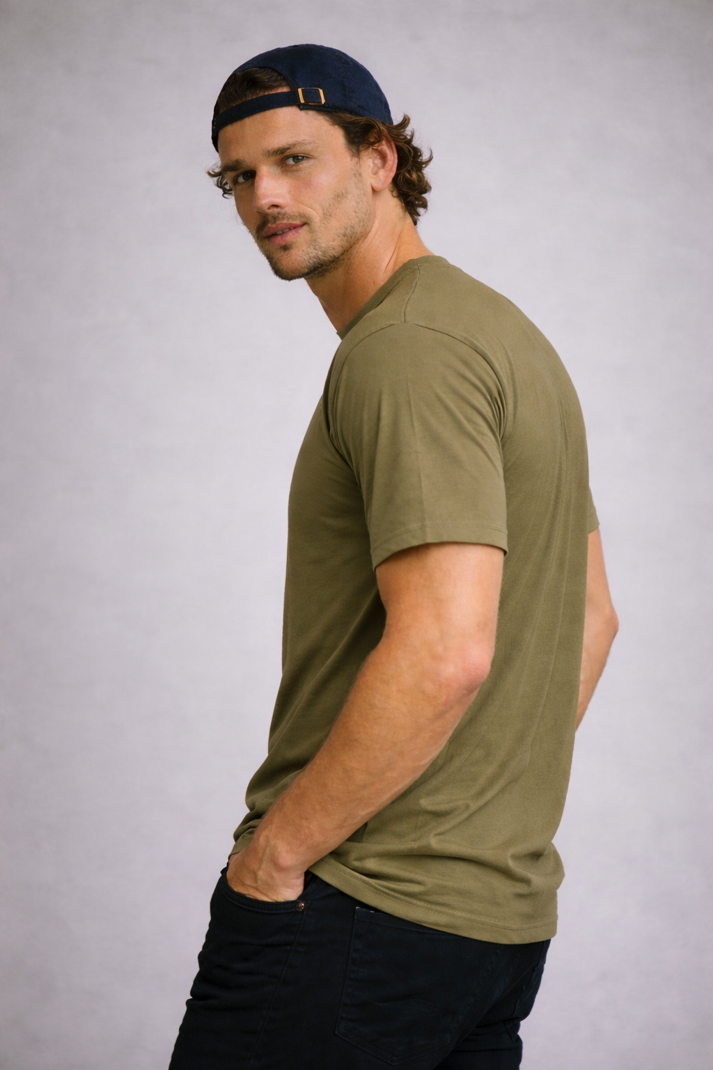 Polera Hombre Café Verdoso Mi tienda