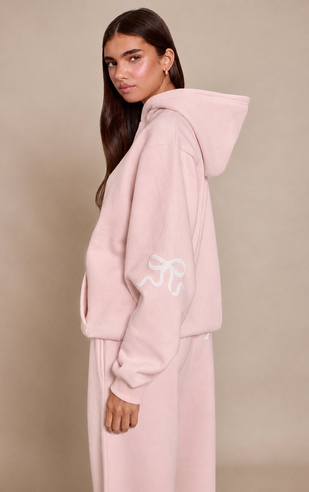 Polerón Rosado con Cinta Estampada Mi tienda