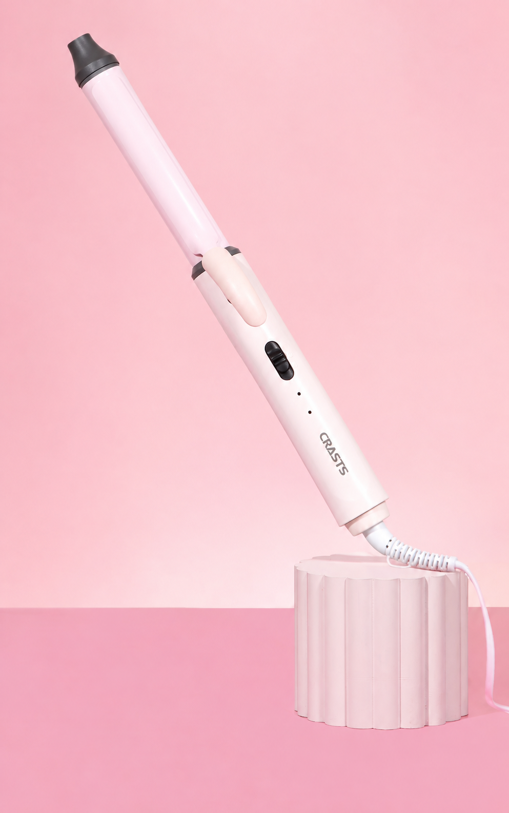 Rizador de Cabello con Pinza Blanco y Rosa | VELT VELT