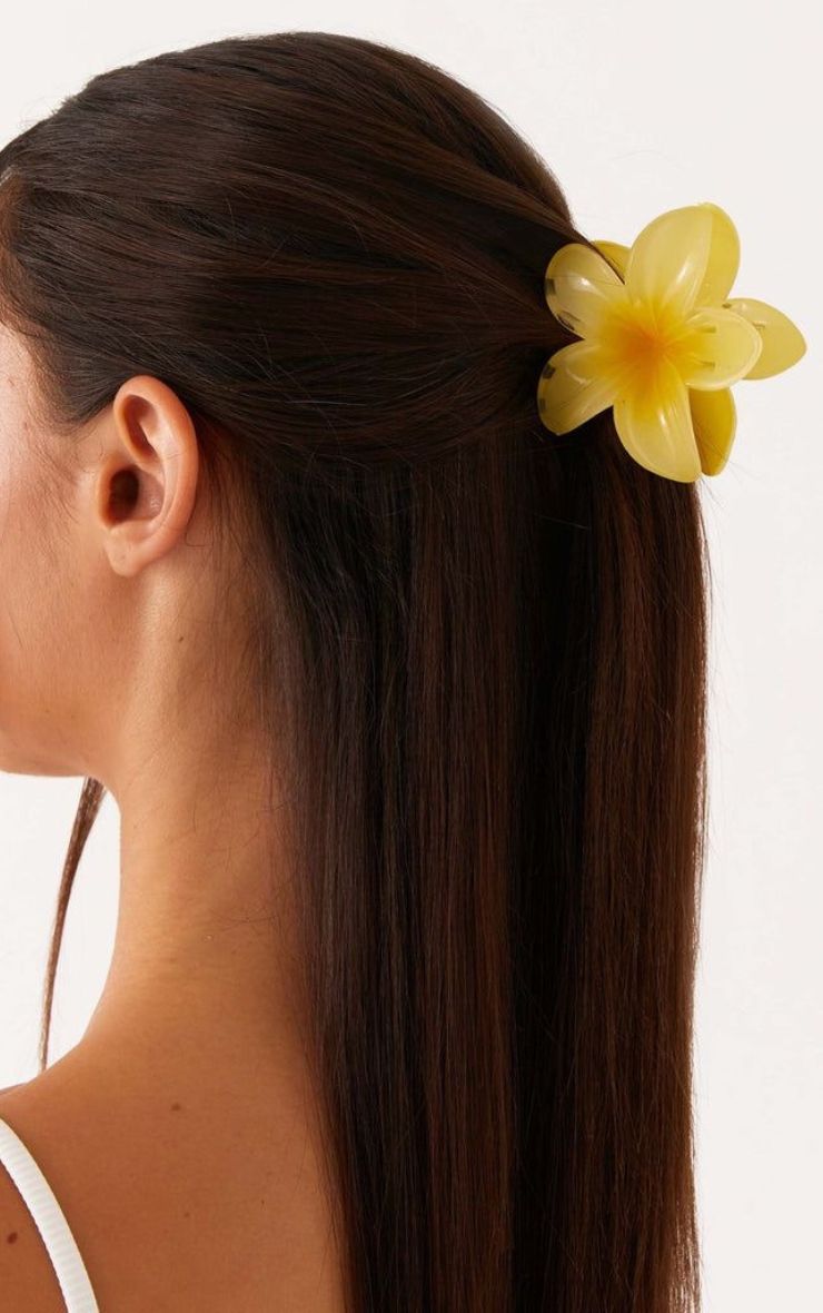 Set Pinzas Flor Amarilla Mi tienda