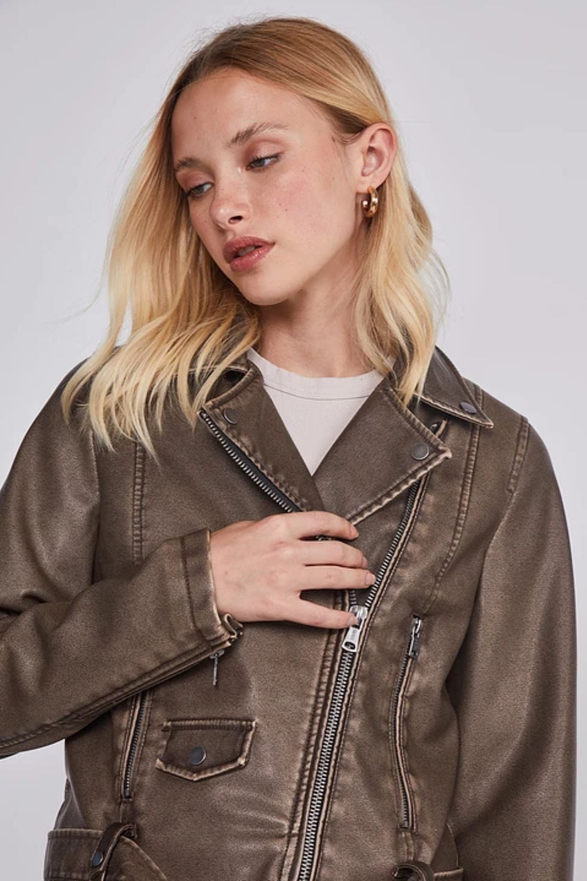 Chaqueta Café Aviadora  Mujer
