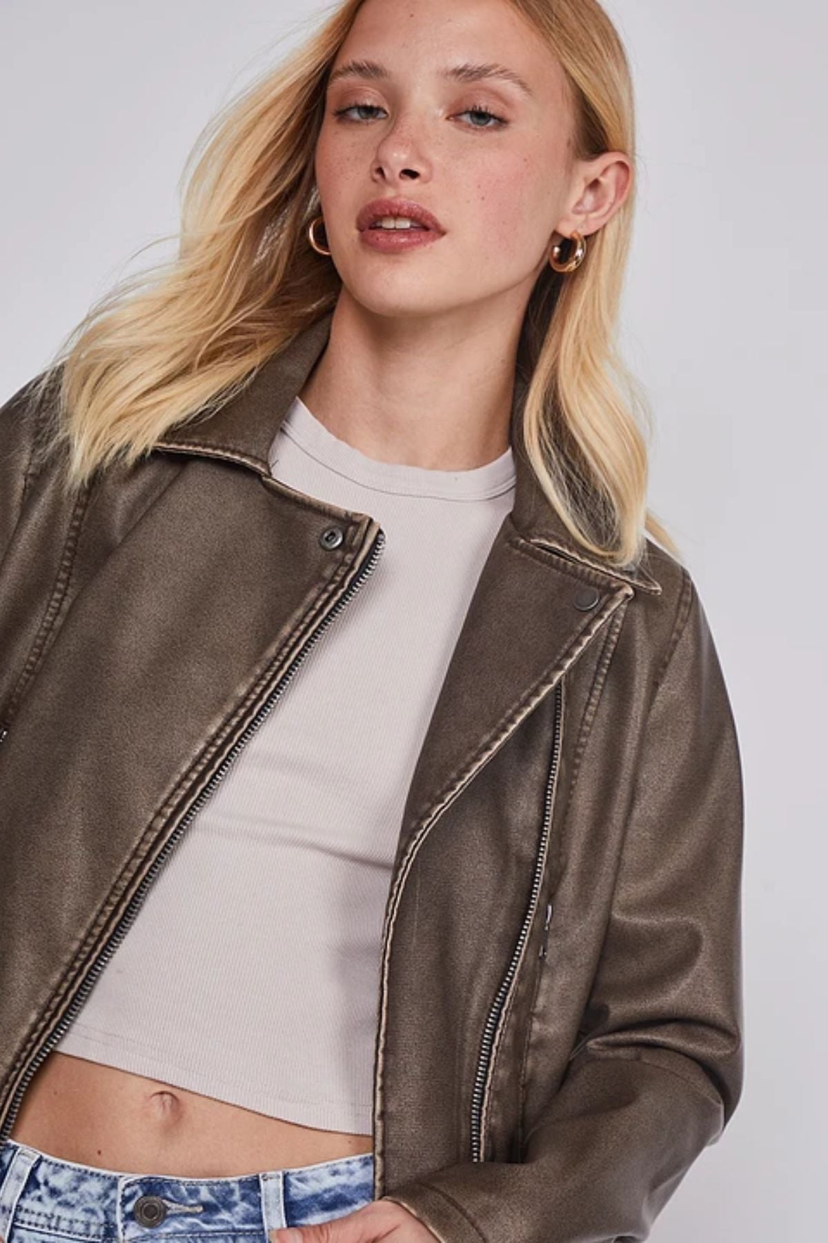 Chaqueta Café Aviadora  Mujer