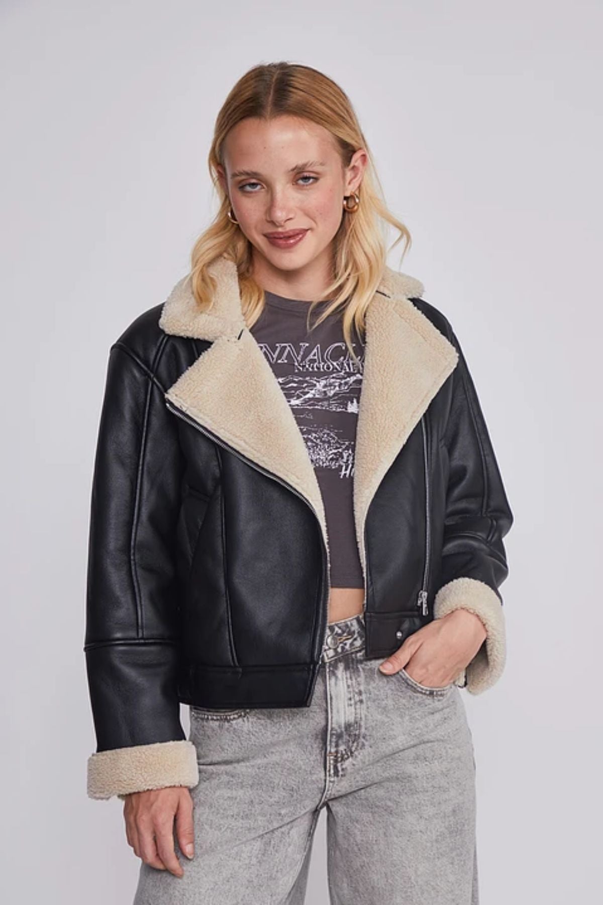 Chaqueta Aviadora Negra Mi tienda