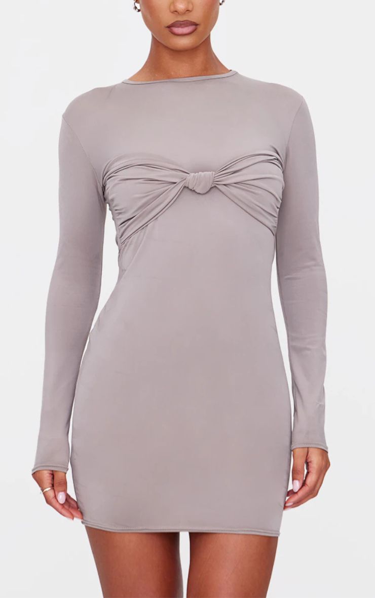 Liu Brown Mini Dress Mi tienda