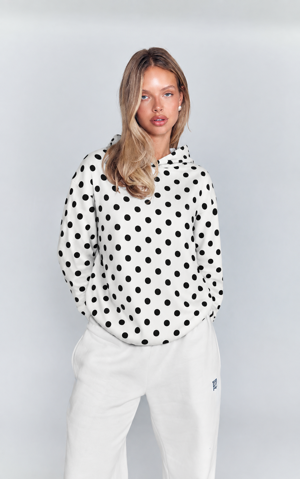 Polerón Polka Dots Blanco VELT
