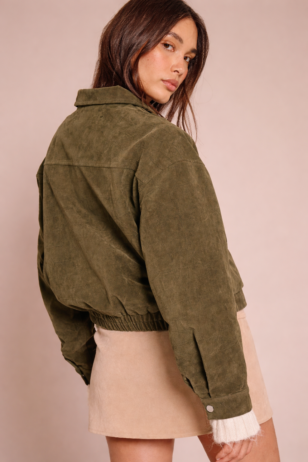 Chaqueta Gamuza Verde Musgo Mi tienda