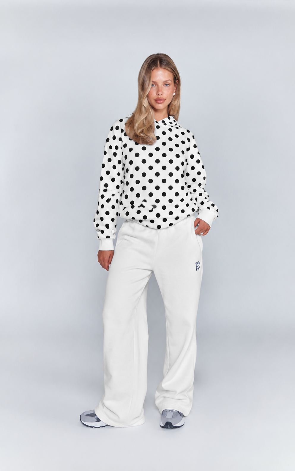 Polerón Polka Dots Blanco VELT
