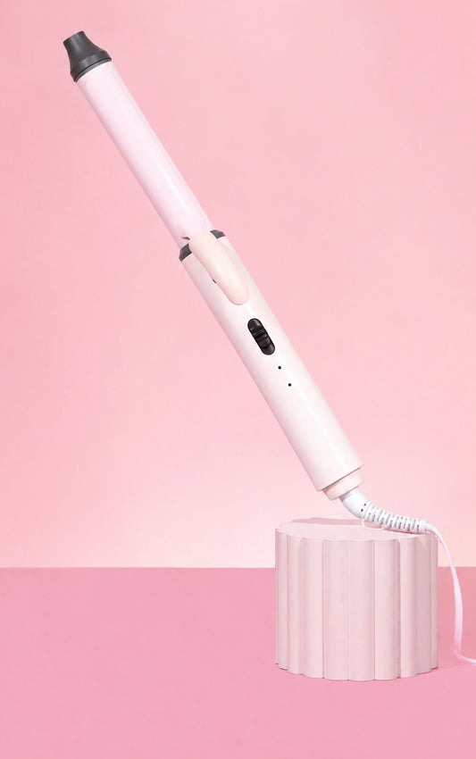 Rizador de Cabello con Pinza Blanco y Rosa | VELT VELT