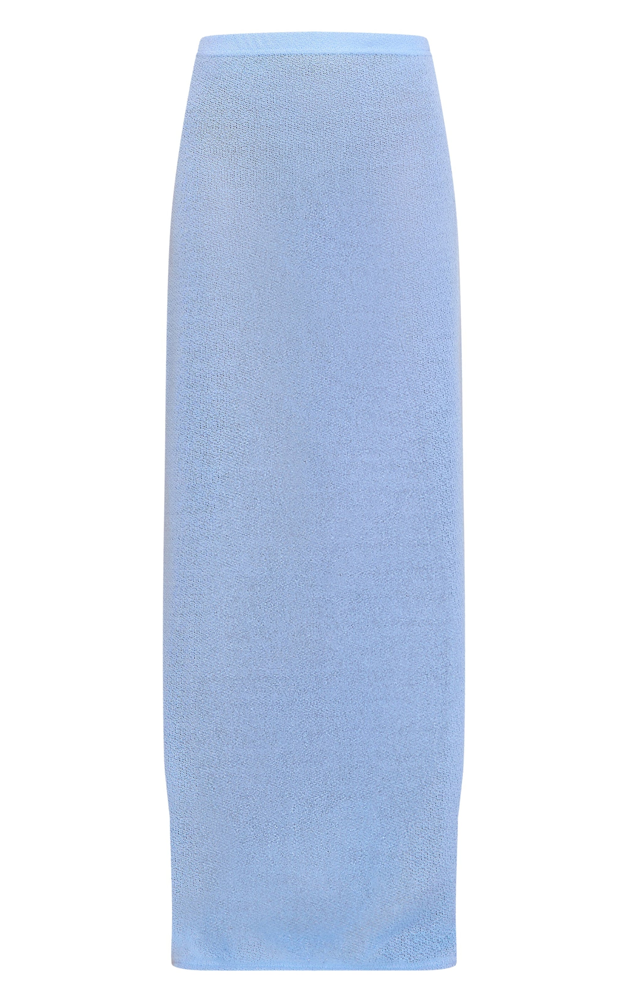 Falda Maxi Azul Tejida Texturizada Mi tienda