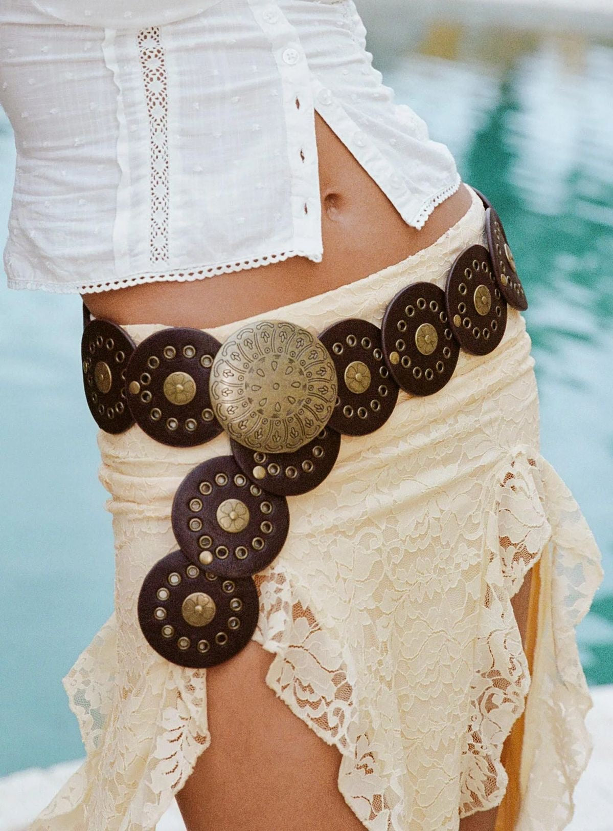 Cinturón Chunky Café Mi tienda