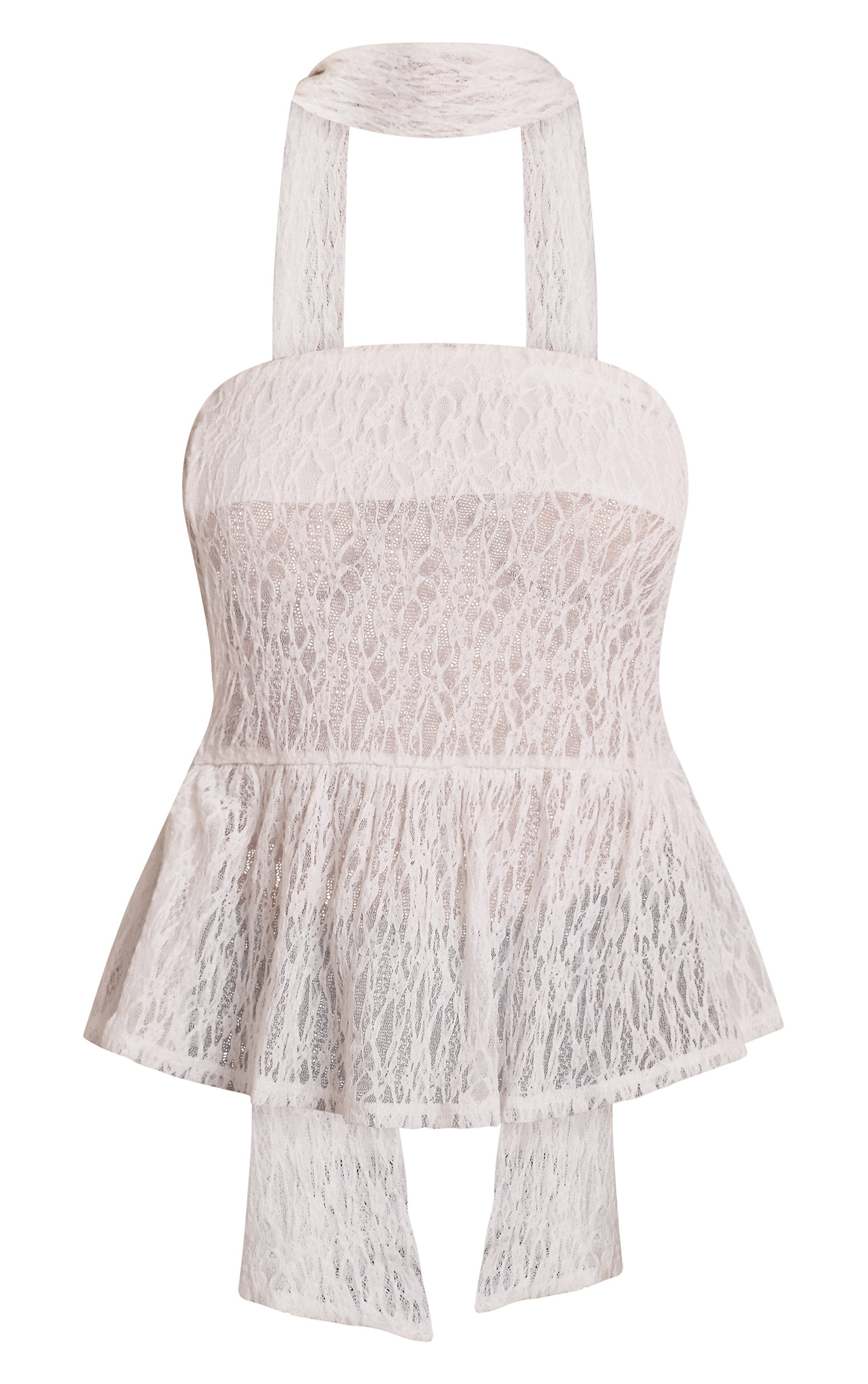 Top Cami Encaje Crema Mi tienda