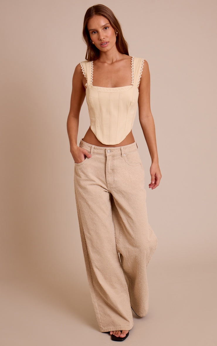 Corset Estructurado Crema Mi tienda