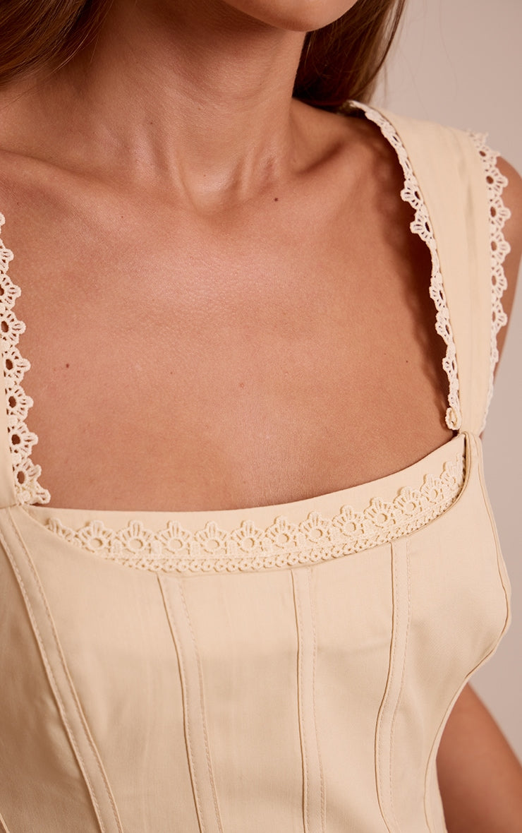 Corset Estructurado Crema Mi tienda