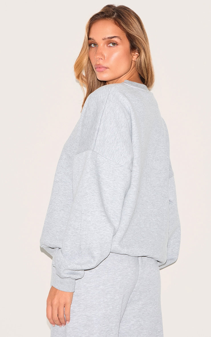 Conjunto Buzo Gris Mujer Polerón Polo & Pantalón Recto Algodón