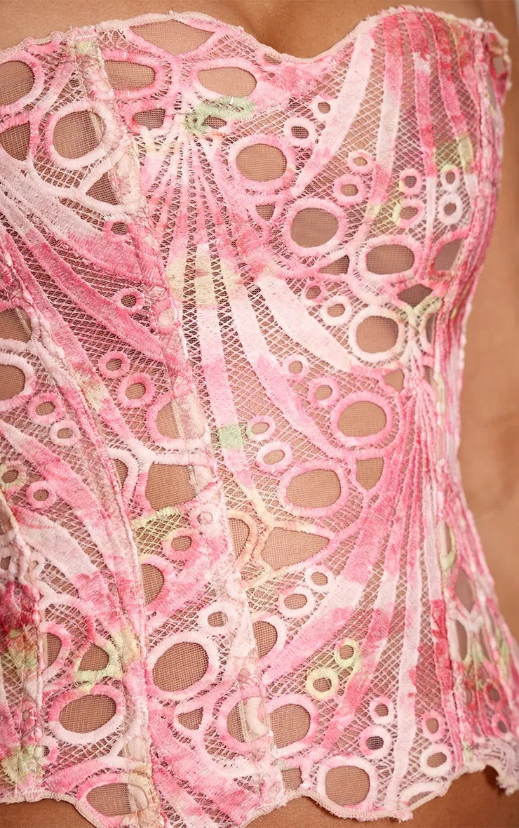 Corset Top Color Floral Mi tienda