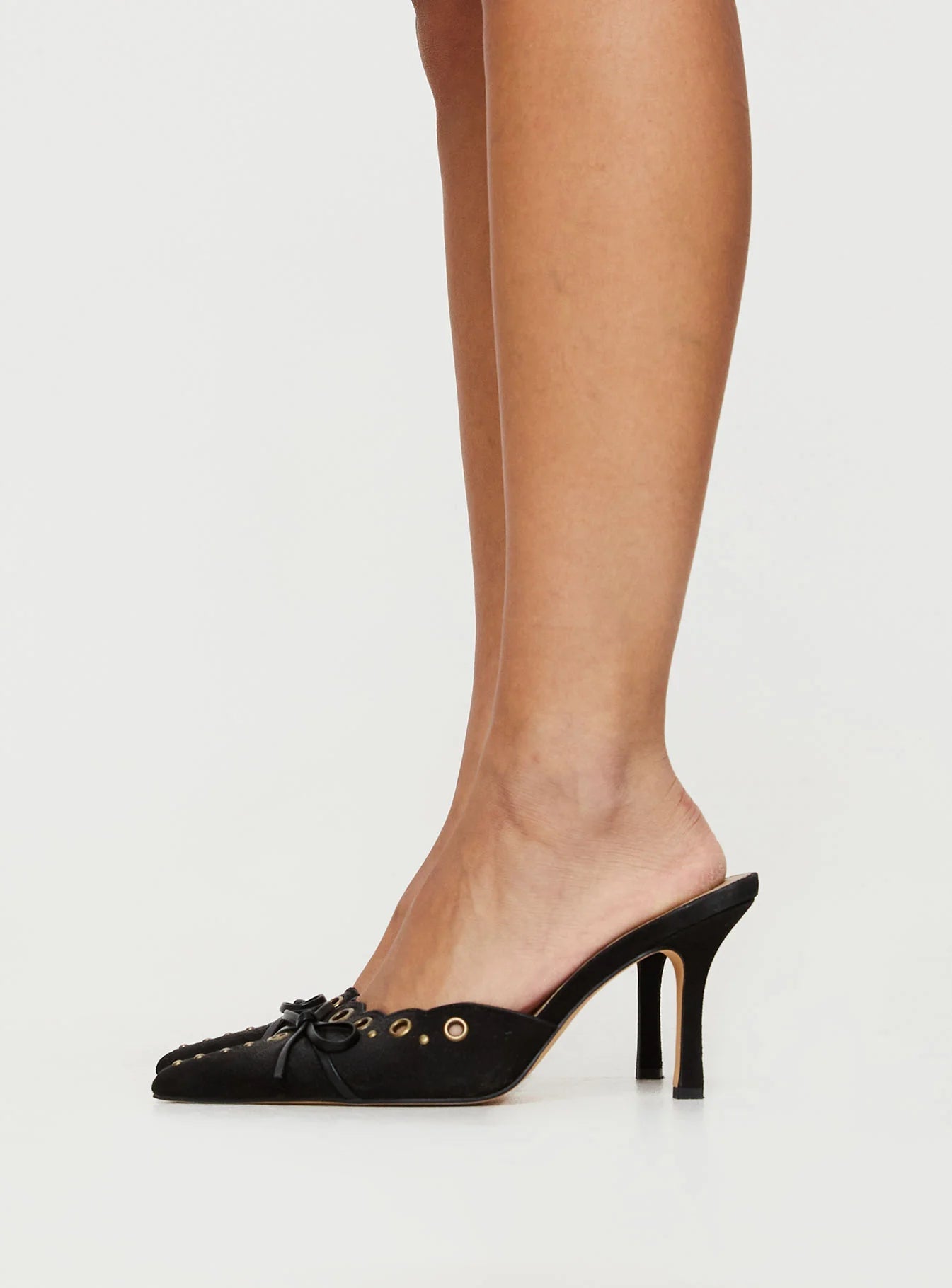 Tacos Punta Fina Gamuza Negro Mi tienda