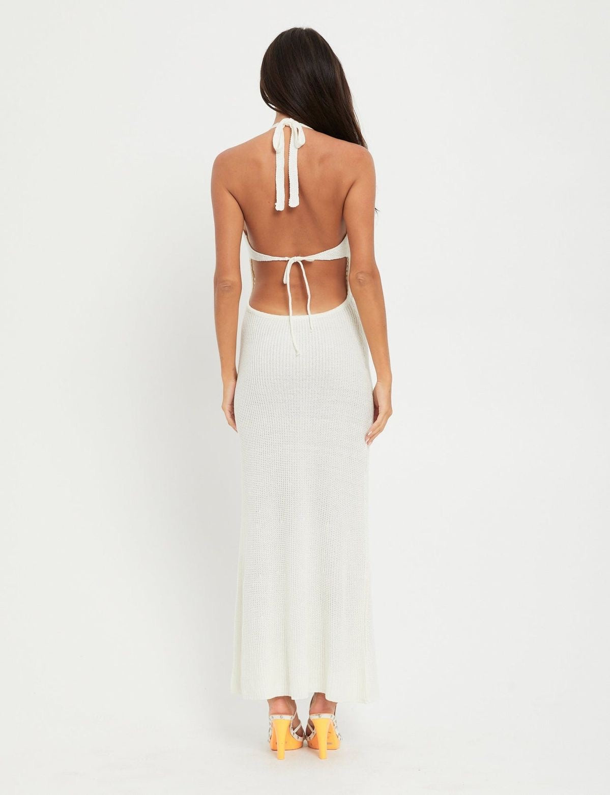 Vestido Maxi Lanilla Blanco Mi tienda