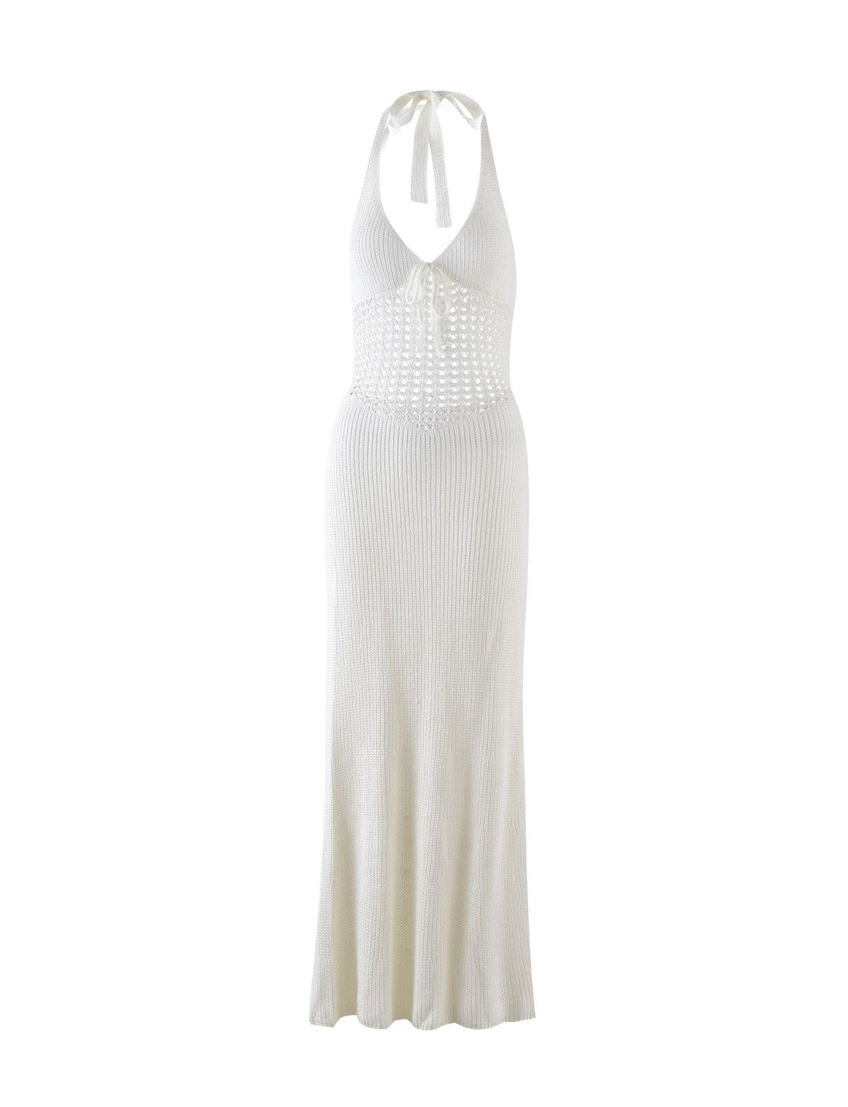 Vestido Maxi Lanilla Blanco Mi tienda