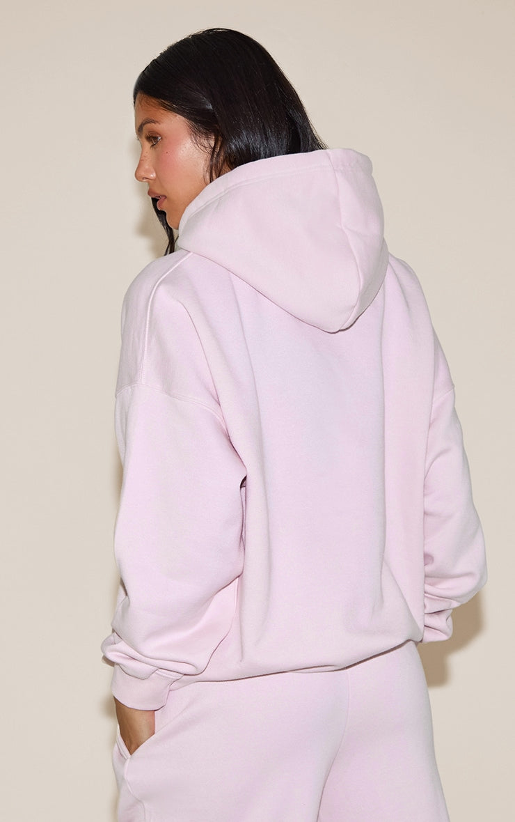 Conjunto Buzo Rosado Mujer Polerón con Capucha y Pantalón Recto