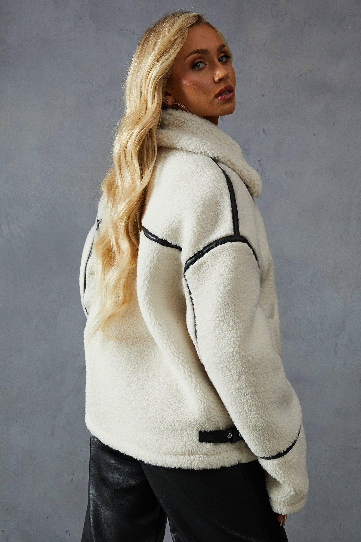 Chaqueta Larga Mujer Chiporro Blanco