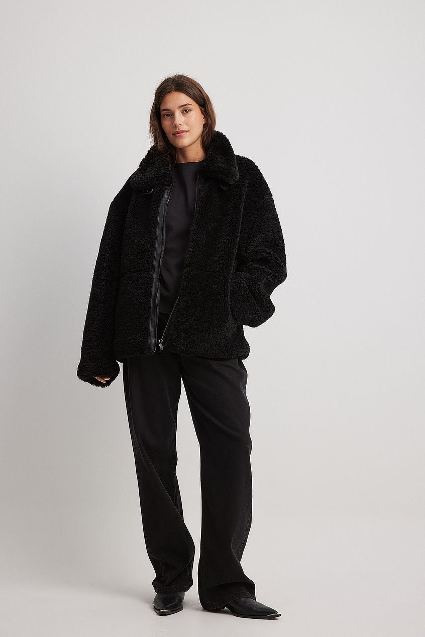 Chaqueta Larga Mujer Chiporro Negro