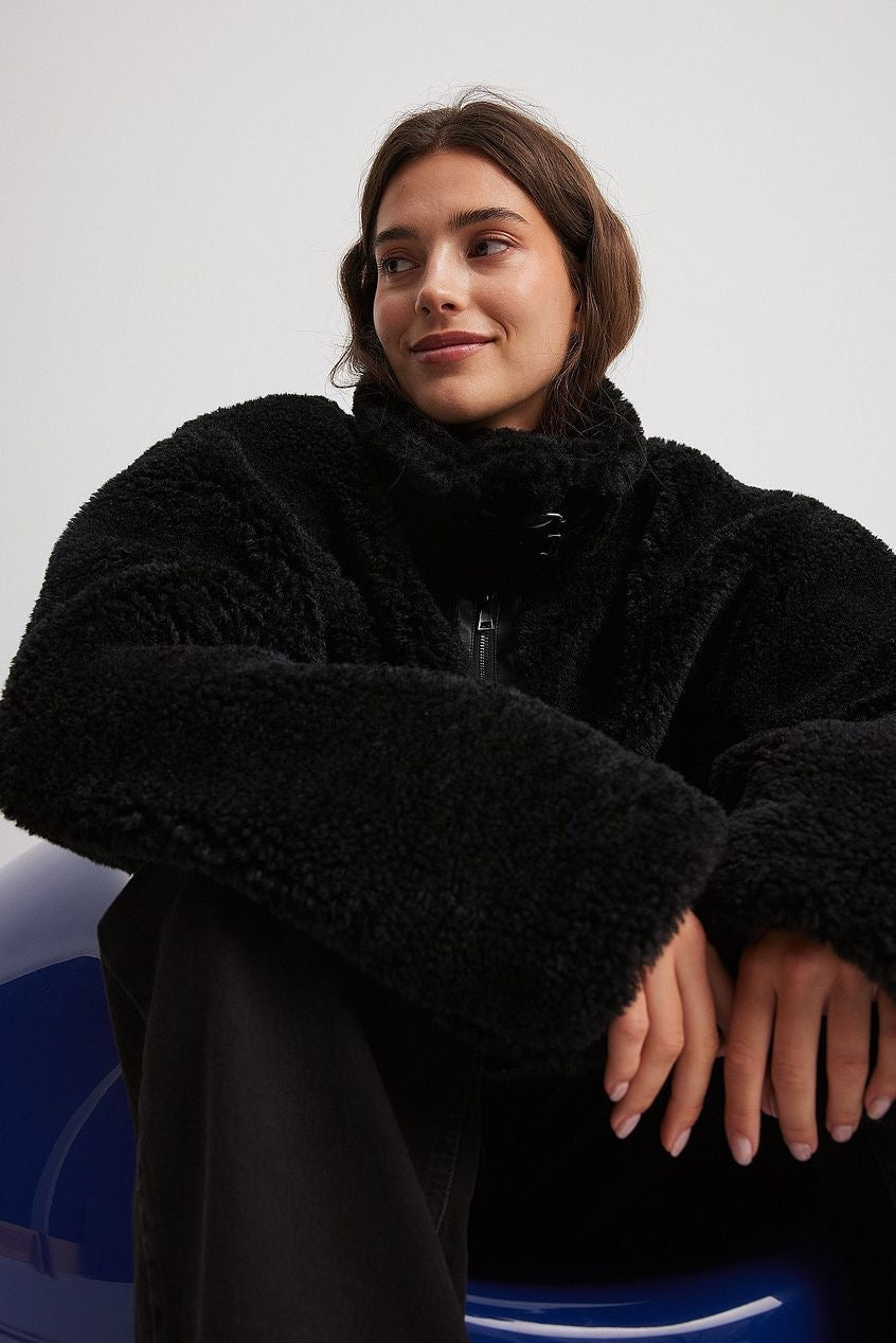 Chaqueta Larga Mujer Chiporro Negro