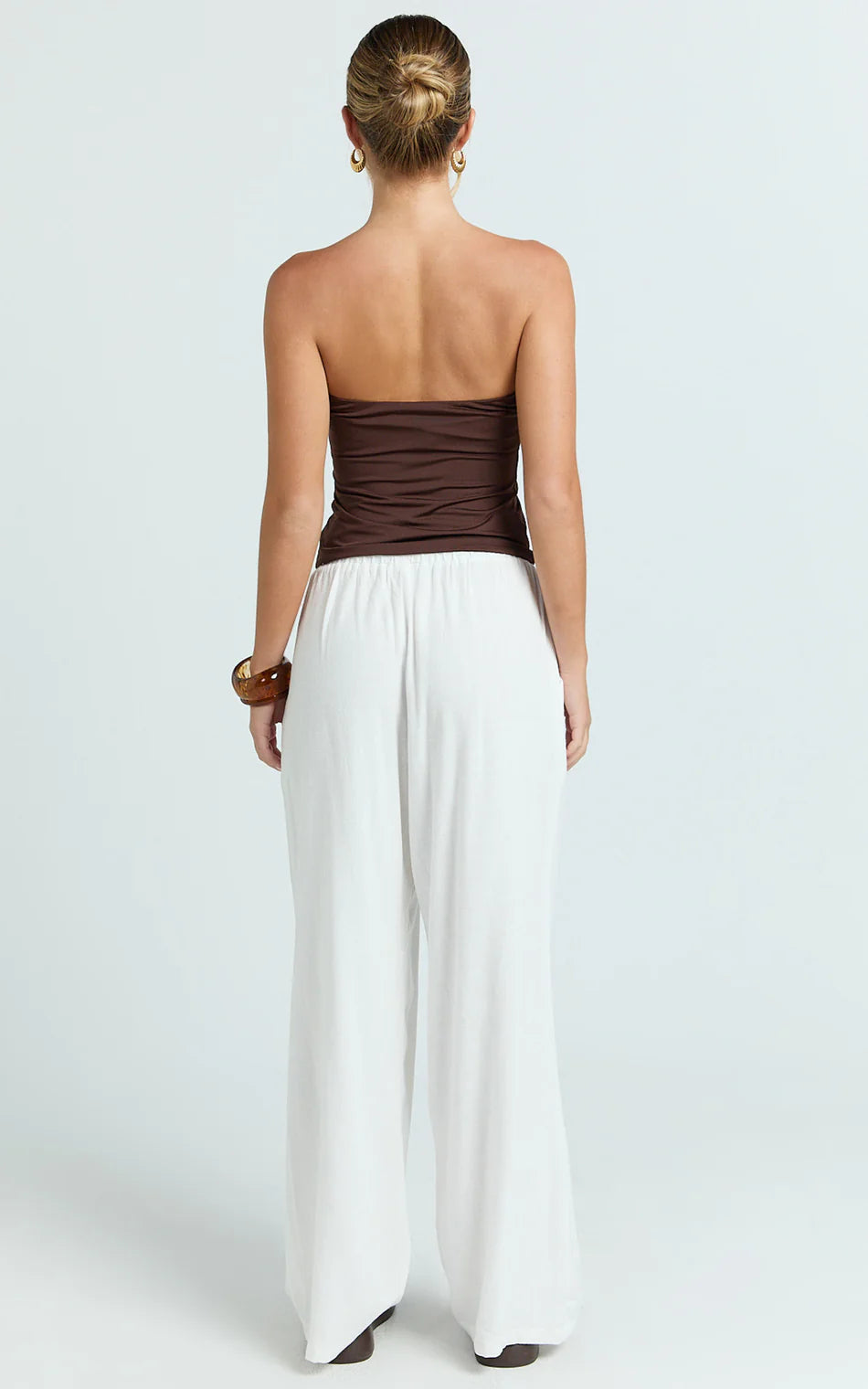 Pantalones Lino Blanco Mi tienda