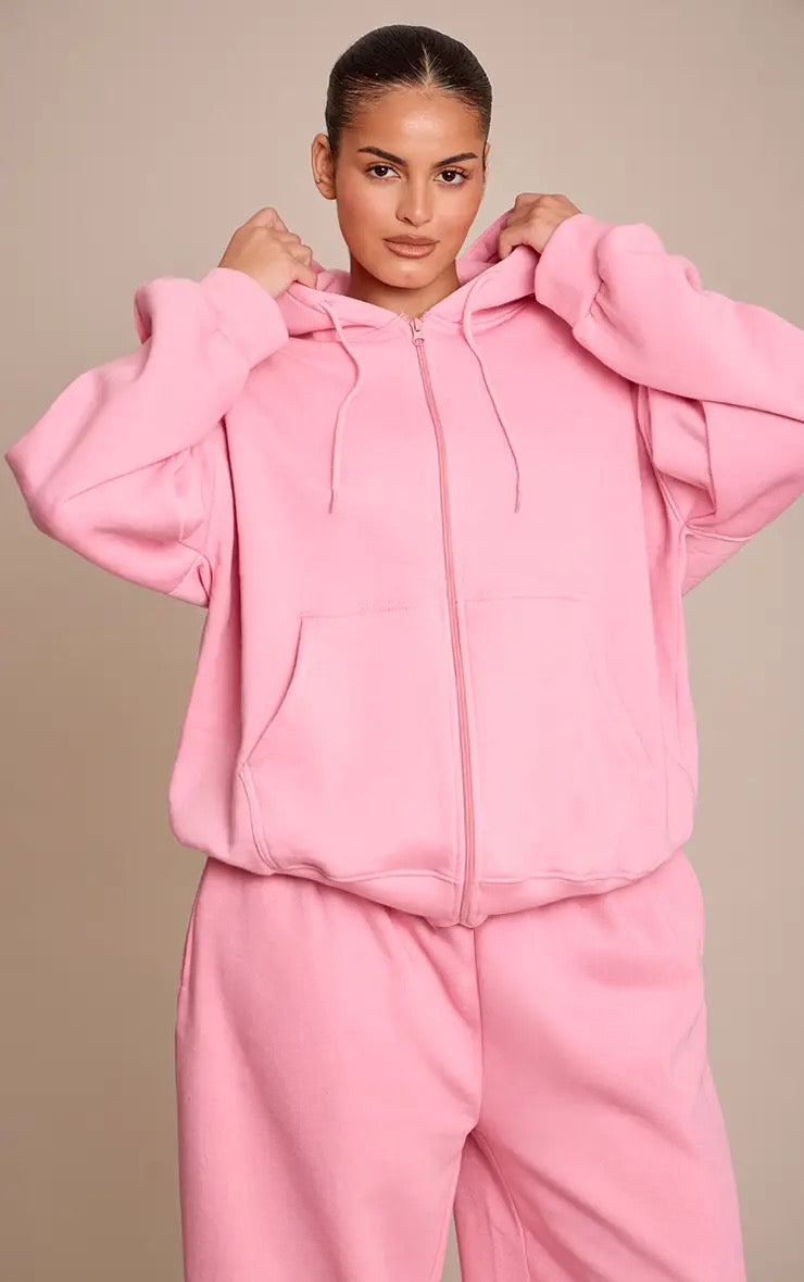 Polerón Rosa con Cierre Mi tienda