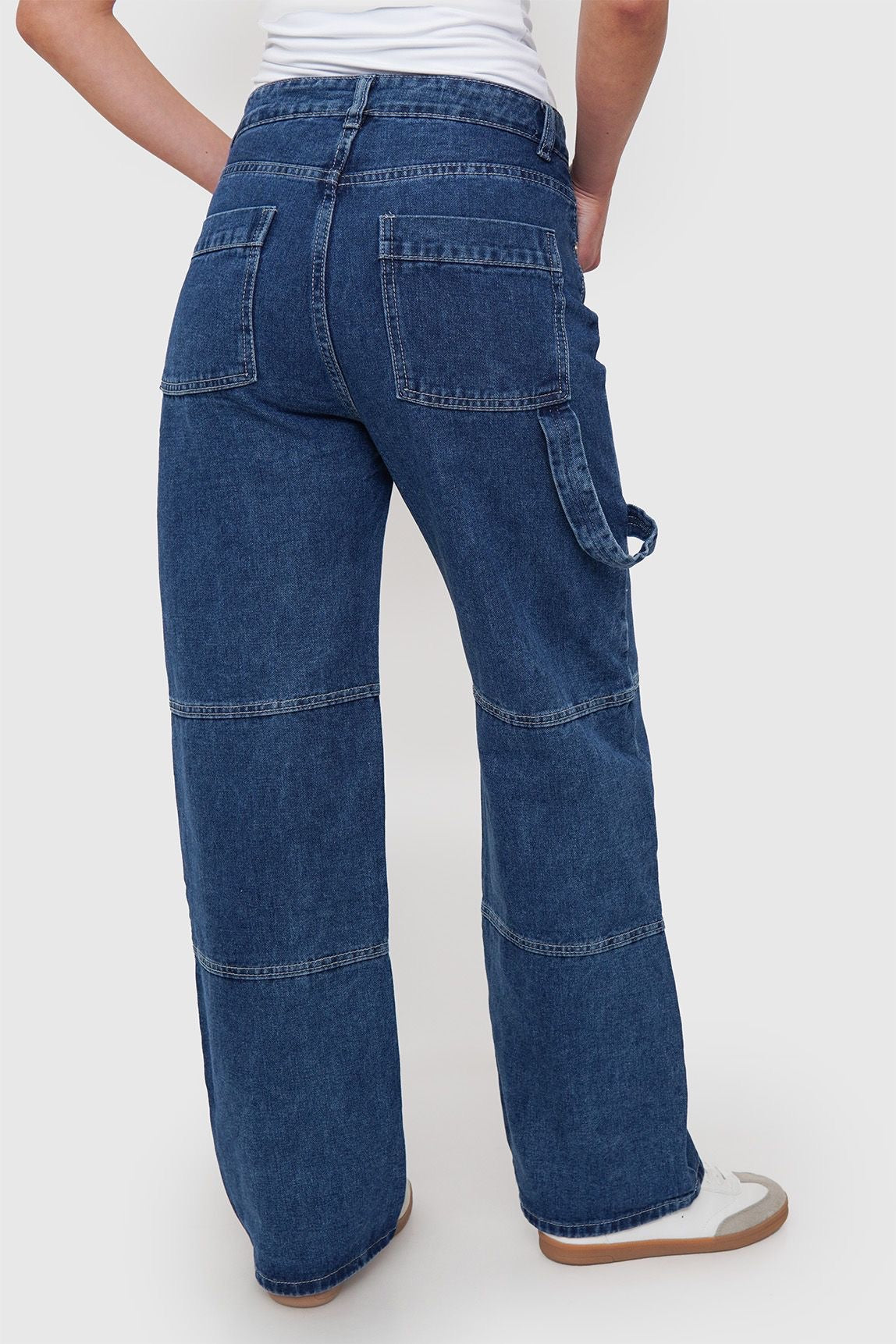 Jeans Cargo Azul – Tiro Alto Mi tienda