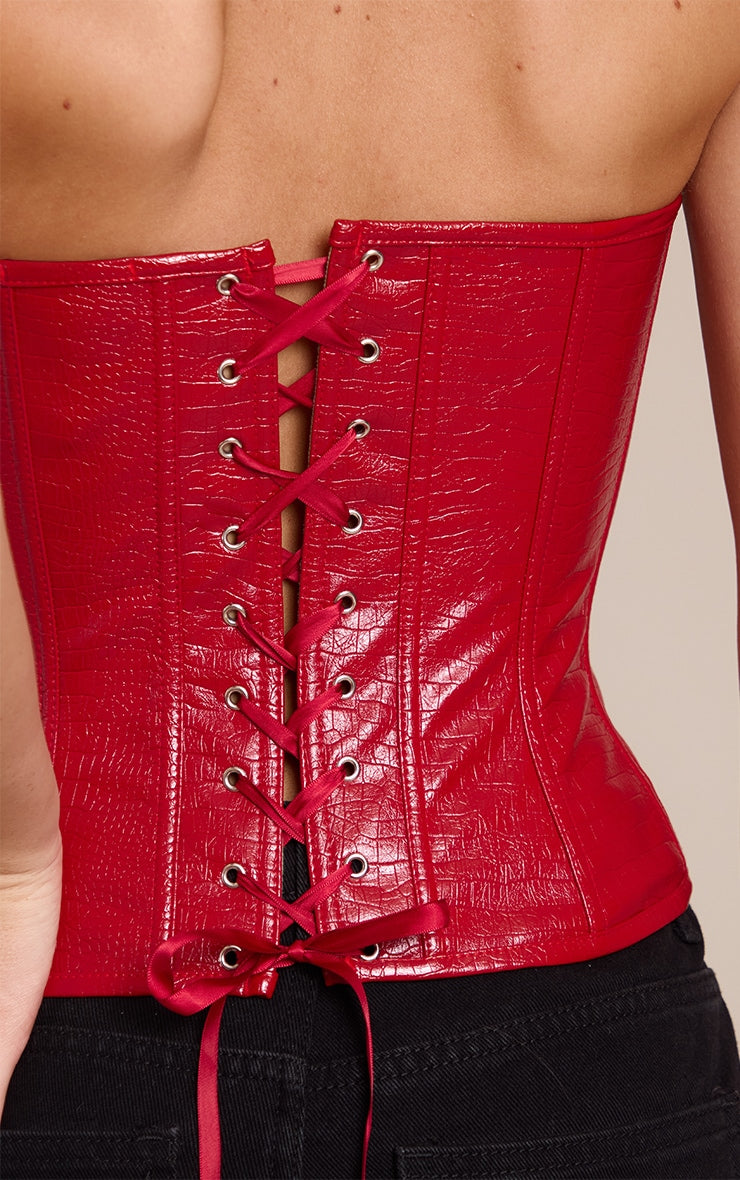 Corset Bandeau Rojo Mi tienda
