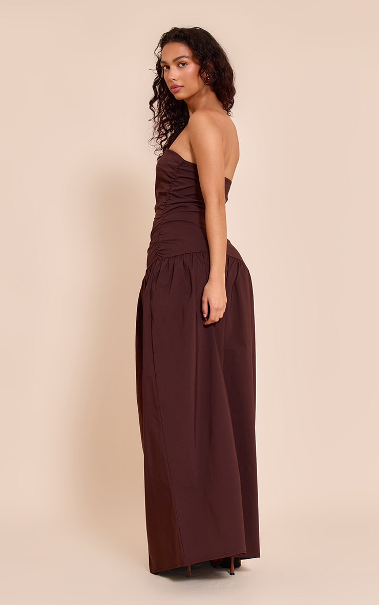 Vestido Maxi Cafe Strapless Mi tienda